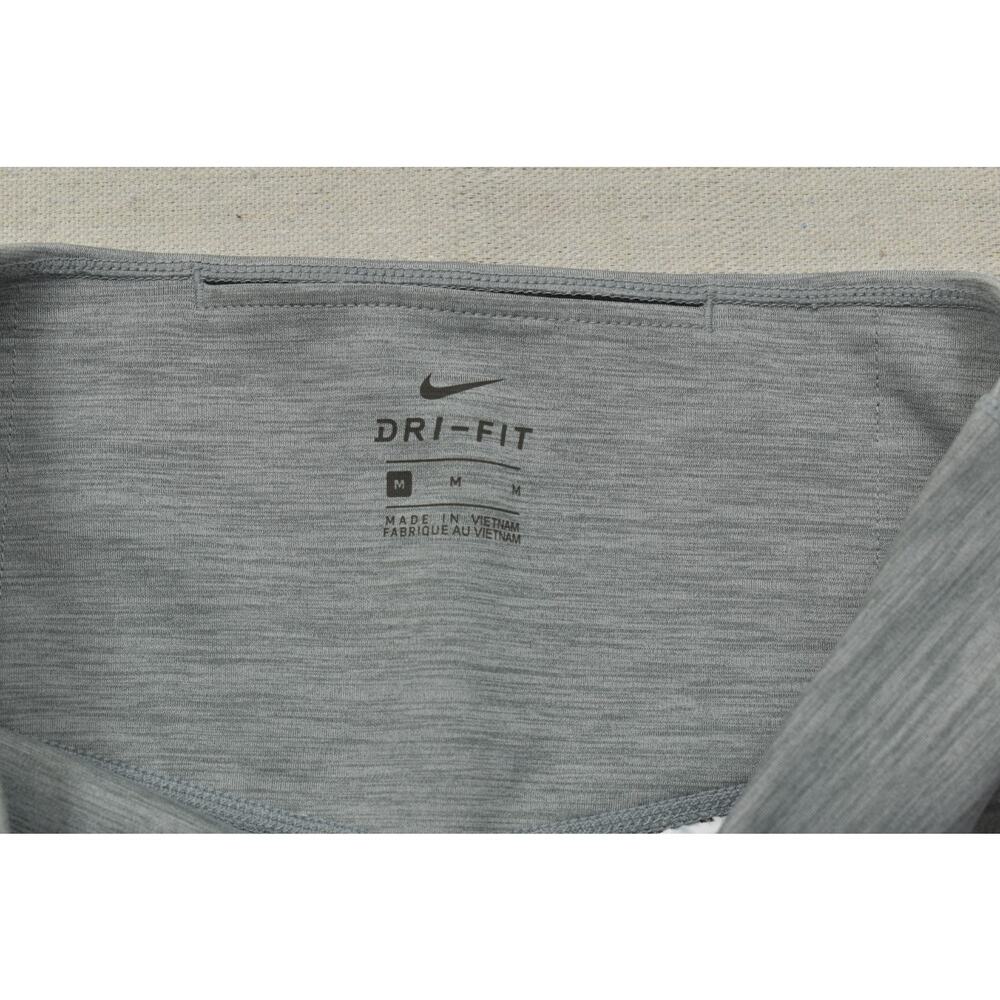 Nike Dri-Fit Women's Medium Grey Heather Performance Training Leggings Polyester - Picture 6 of 8
